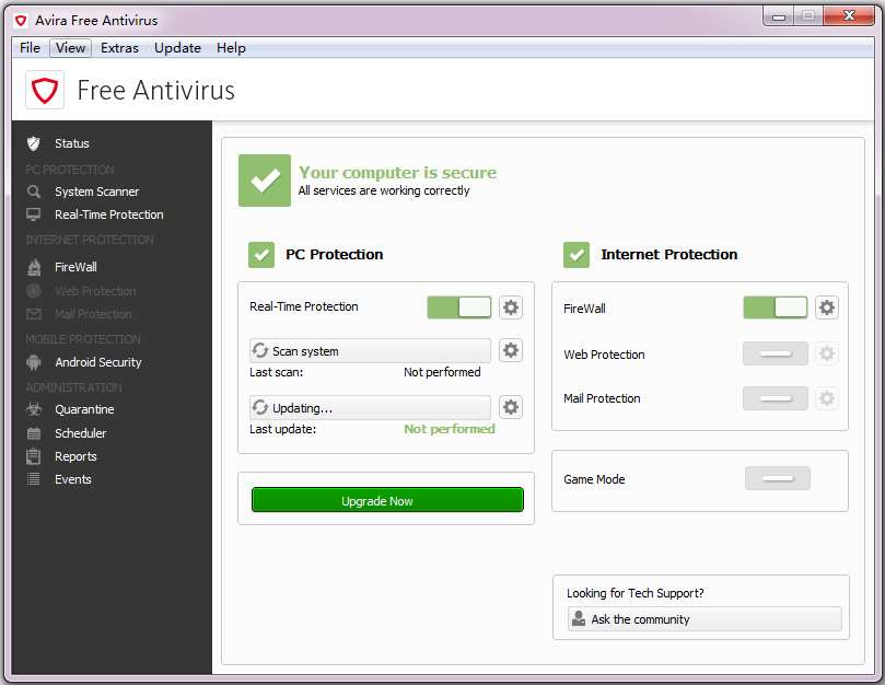 Avira Free Antivirus(小红伞免费版) V15.0.25.172 英文版