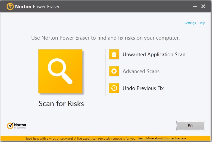 Norton Power Eraser(诺顿强力清除器) V5.2.0.15 绿色版