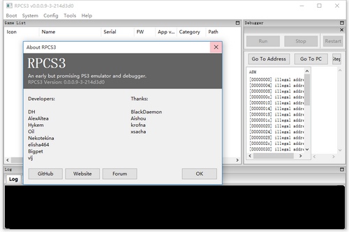 Rpcs3(PS3模拟器) V0.02 英文版