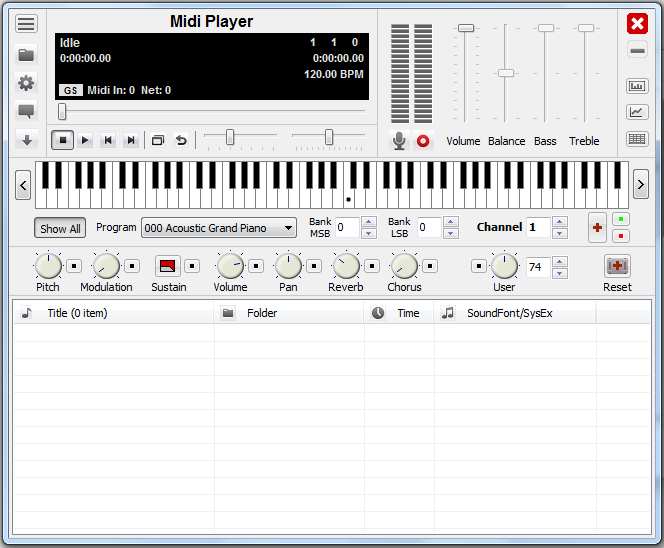 midi播放器(Midi Player) V4.8 绿色版