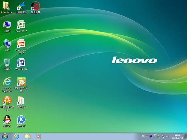  lenovo 联想 GHOST WIN7 SP1 笔记本万能装机版 V2014.07（64位）