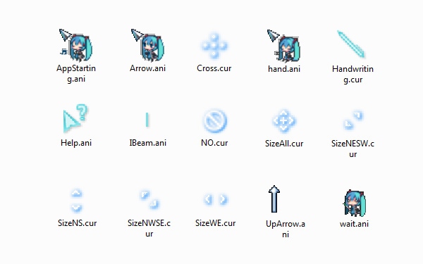 初音未来鼠标指针