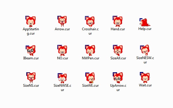 阿狸表情鼠标指针