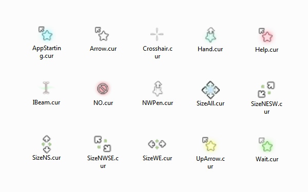 粉色星星鼠标指针