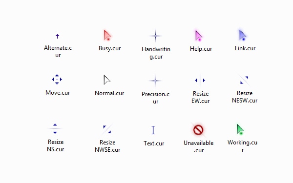 五彩缤纷鼠标指针