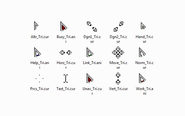 个性三角板鼠标指针