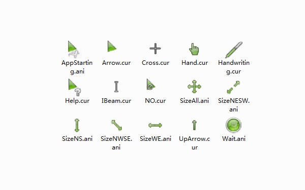 浅绿春意鼠标指针