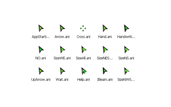 绿色时代鼠标指针