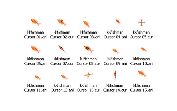 可爱鲤鱼鼠标指针