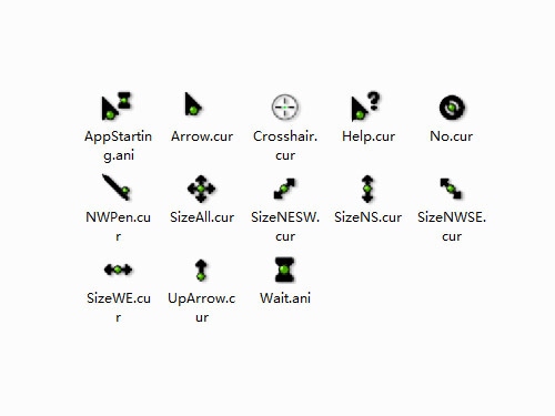 经典绚酷黑色鼠标指针