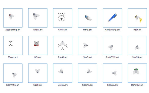 苍蝇简绘鼠标指针