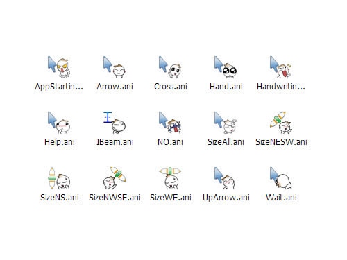 洋葱头小人鼠标指针