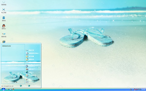 沙滩清爽凉鞋XP主题