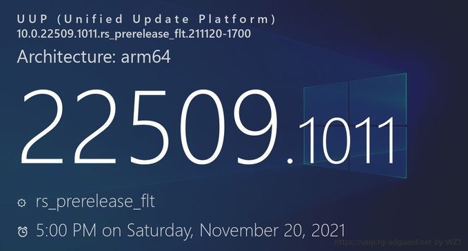 微软最新Win11 22509.1011(KB5008918)