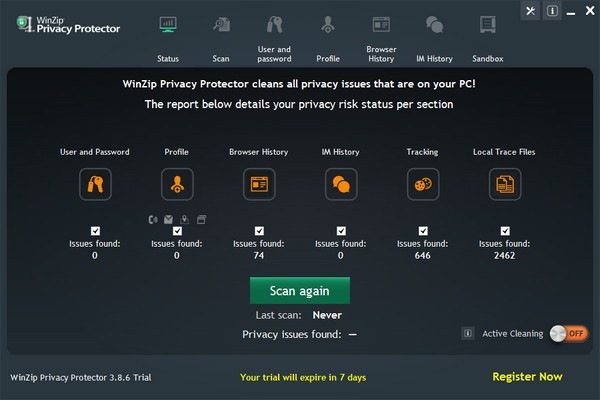 WinZip Privacy Protector