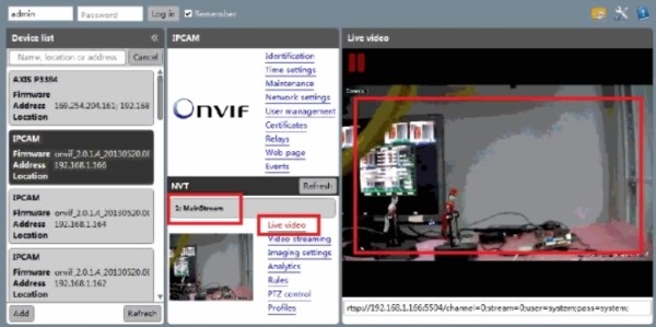 ONVIF Device Manager