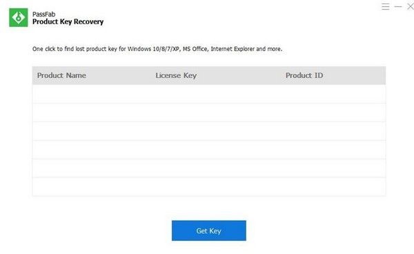 PassFab Product Key Recovery