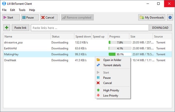 LIII BitTorrent Client