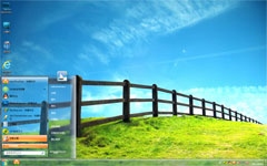 蒙古草原win7系统主题