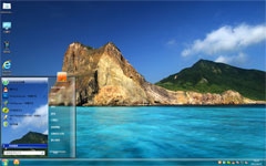 蓬莱仙境win7系统主题
