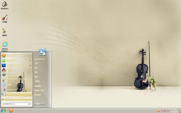 琴音飘飘win7电脑主题