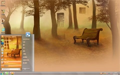 安静公园win7精美主题