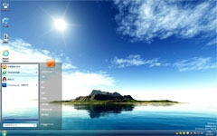 孤岛风光win7主题