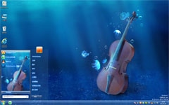 小提琴win7桌面主题