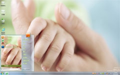 手心的温度win7系统主题