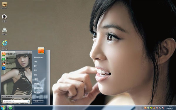 蔡依林win7系统主题