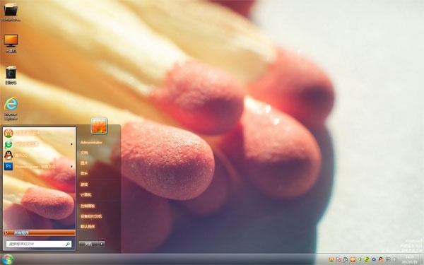 火柴棒win7系统主题