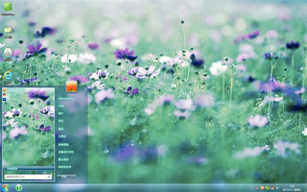 漫山遍野的小花win7壁纸