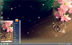 戒指的诺言win7桌面主题