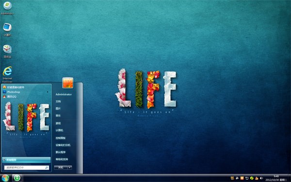 缤纷life win7主题