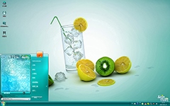 冰爽柠檬汽水Win7主题