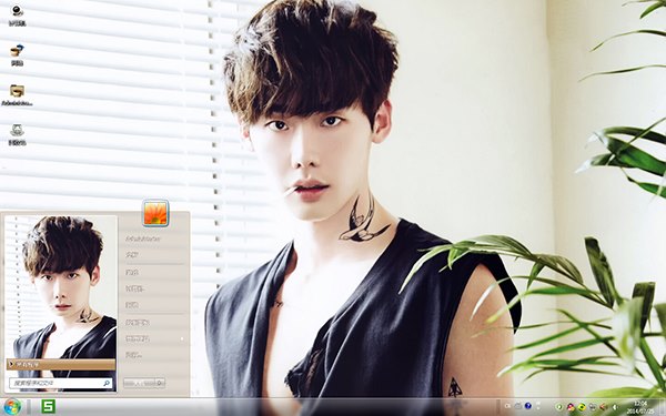 韩国偶像李钟硕Win7主题