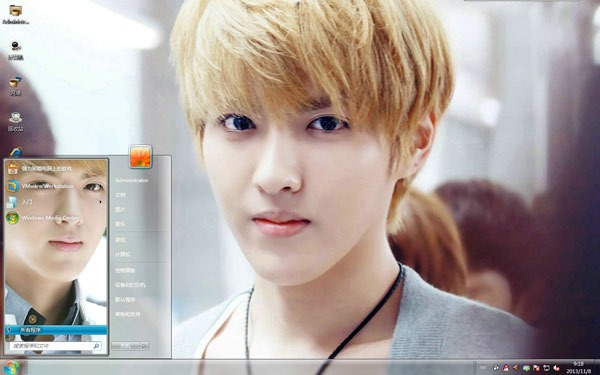 EXO吴亦凡明星win7高清主题