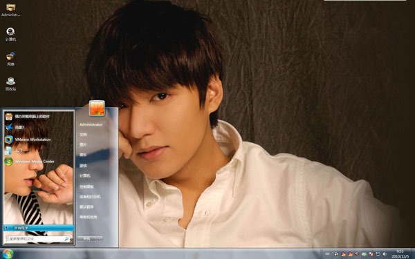 帅气李敏浩win7明星高清壁纸