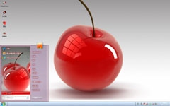 垂涎欲滴的樱桃win7精美桌面