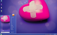 遍体鳞伤的心win7电脑主题