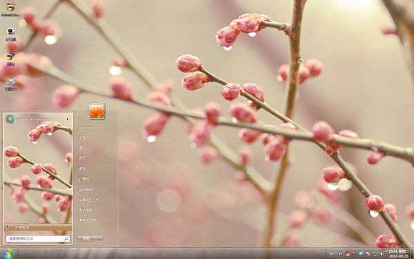 含苞待放的花骨朵win7主题