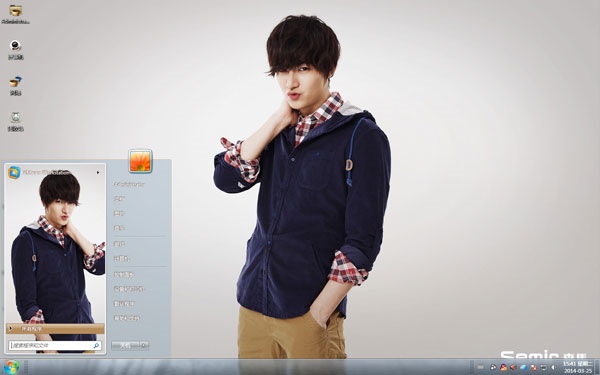 卖萌欧巴李敏浩win7主题