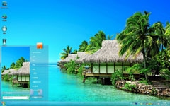 亚洲第一滩金沙滩win7主题