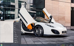 炫酷白色跑车Win7电脑主题