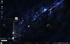 神秘宇宙星空Win7主题