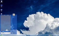 海蓝天空清爽Win7主题