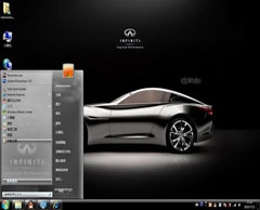 英菲尼迪win7桌面主题