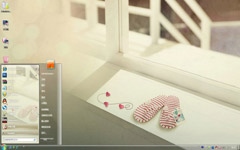 爱心拖鞋win7桌面主题