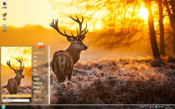 麋鹿Win7主题