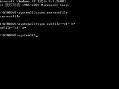 WinXP系统恢复EXE文件关联的方法